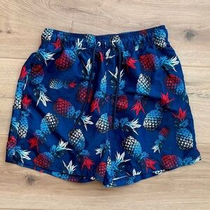 George Pineapple Print Swim Trunks Size M (32-34)